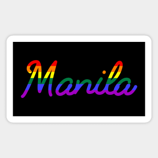 Manila Pride march LGBT Rainbow Flag Magnet